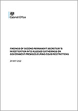 Findings of the Second Permanent Secretary's Investigation into alleged gatherings on government premises during Covid restrictions