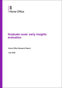 Graduate route: early insights evaluation