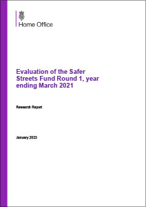 Research Report: Evaluation of the Safer Streets Fund Round 1