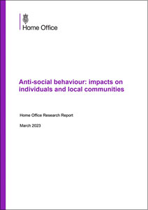 Research Report Anti-social behaviour: impacts on individuals and local communities