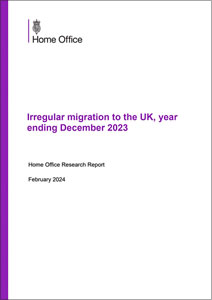 Irregular migration to the UK, year ending December 2023