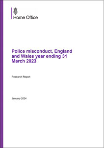 Research Report: Police misconduct, England and Wales