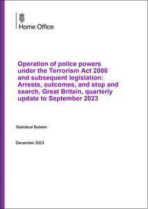 Operation of police powers under the Terrorism Act