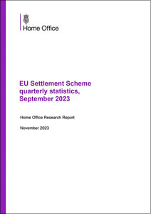 Research Report: EU Settlement Scheme quarterly statistics, March 2023