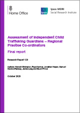 Assessment of Independent Child Trafficking Guardians - Regional Practice Co-ordinators. Final report