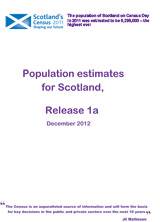 Scottish Census 2011: First Results on Population Estimates - Release 1A