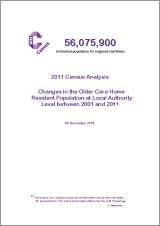 Changes in the Older Care Home Resident Population Summary