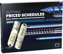 Hutchins Priced Schedules 2023: Small Works & Maintenance Construction (Hardback and USB stick bundle)