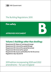 Approved Document B Volume 2 Fire Safety - Buildings other than dwellings