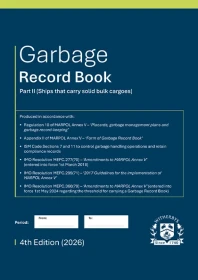 Garbage Record Logbook - Part II (Ships that carry solid bulk cargoes) - 4th Edition