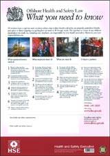 Offshore Health and Safety (HSE) Law Poster